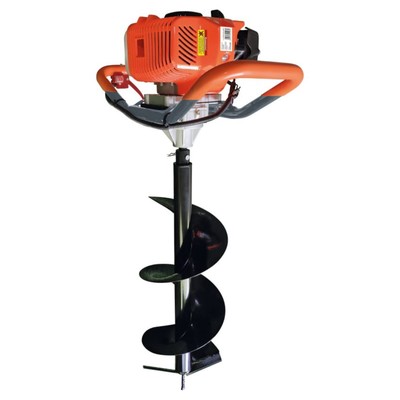 Мотобур Кратон GHd=52, бензиновый, 1800 Вт, 6500 об/мин, бур до 250 мм, БЕЗ ШНЕКА