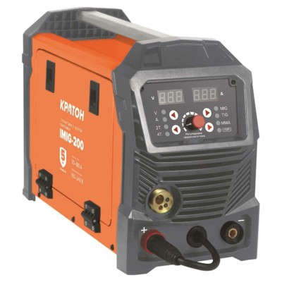 Полуавтомат сварочный Кратон IMIG-200, 6.3 кВт, 20-180 А, d=1.6-4/0.6-1 мм, ПВ 70 %