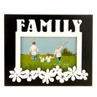 Фоторамка дерево "Семья" с цветами 10х15 см - Фото 1