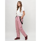 Брюки горнолыжные женские, размер 52, цвет розовый - Фото 3