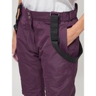 Брюки горнолыжные женские, размер 52, цвет тёмно-фиолетовый - Фото 7