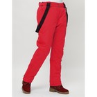 Брюки горнолыжные женские, размер 54, цвет красный - Фото 7