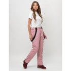 Брюки горнолыжные женские, размер 54, цвет розовый - Фото 2