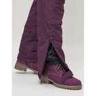 Брюки горнолыжные женские, размер 56, цвет тёмно-фиолетовый - Фото 9