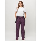 Брюки горнолыжные женские, размер 58, цвет тёмно-фиолетовый - Фото 1