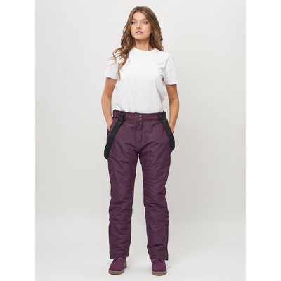 Брюки горнолыжные женские, размер 58, цвет тёмно-фиолетовый
