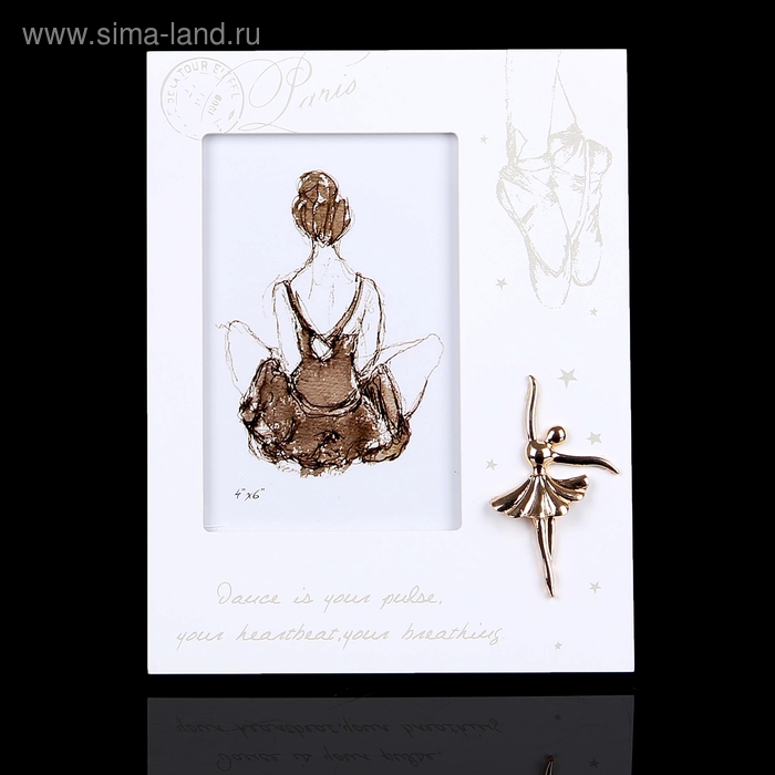 Фоторамка дерево "Балерина" 10х15 см - Фото 1