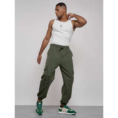 Джоггеры мужские, размер 54, цвет хаки