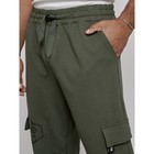 Джоггеры мужские, размер 54, цвет хаки - Фото 13