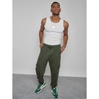 Джоггеры мужские, размер 54, цвет хаки - Фото 18