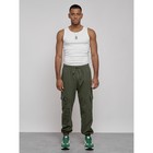 Джоггеры мужские, размер 54, цвет хаки - Фото 4