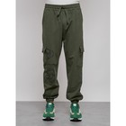 Джоггеры мужские, размер 54, цвет хаки - Фото 8