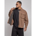 Куртка джинсовая мужская, размер 48, цвет коричневый - Фото 6