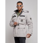 Куртка зимняя мужская, размер 54, цвет серый - Фото 4