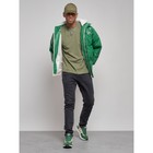 Куртка из экокожи мужская, размер 48, цвет зелёный - Фото 14