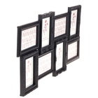 Фоторамка пластик на 8 фото "Династия" чёрная 10х15 см (35х67 см) - Фото 2