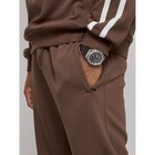 Спортивный костюм мужской, размер 50, цвет коричневый - Фото 9