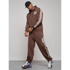 Спортивный костюм мужской, размер 50, цвет коричневый - Фото 20