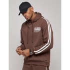 Спортивный костюм мужской, размер 50, цвет коричневый - Фото 6