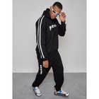Спортивный костюм мужской, размер 52, цвет чёрный - Фото 26