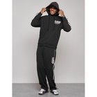 Спортивный костюм мужской, размер 52, цвет чёрный - Фото 5