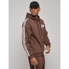 Спортивный костюм мужской, размер 54, цвет коричневый - Фото 21