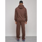 Спортивный костюм мужской, размер 56, цвет коричневый - Фото 4