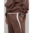 Спортивный костюм мужской, размер 56, цвет коричневый - Фото 14
