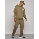 Спортивный костюм мужской, размер 56, цвет хаки - Фото 3