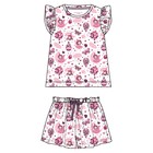 Пижама для девочки PlayToday: футболка и шорты, рост 110 см - Фото 3