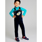 Полукомбинезон джинсовый для мальчика, рост 122 см - Фото 1