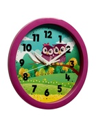 Часы настенные, d-28 см, детские, "Совушки", бесшумные 9878545 - фото 319771790