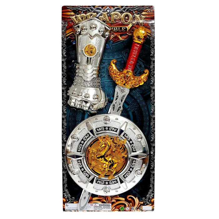 Набор рыцаря «Орден Льва», меч, перчатка и щит - фото 1906482563