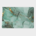 Салфетки сервировочные на стол Доляна «Мрамор», 4 шт., 30×45 см, бирюзовые - Фото 3