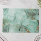 Салфетки сервировочные на стол Доляна «Мрамор», 4 шт., 30×45 см, бирюзовые - Фото 5