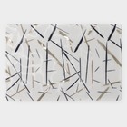 Набор салфеток сервировочных Доляна «Абстракция», 4 шт, 30×45 см, цвет белый с чёрным - фото 4404293
