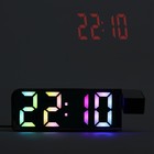 Часы - будильник электронные настольные с проекцией на потолок, термометром, календарем, USB - Фото 6