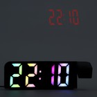 Часы - будильник электронные настольные с проекцией на потолок, термометром, календарем, USB - Фото 5