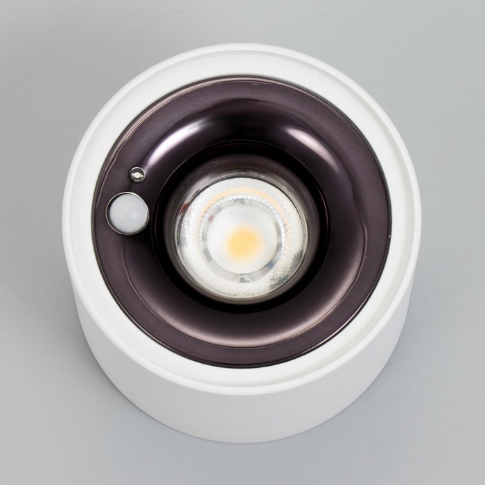 Светильник "Аура" LED 7Вт 4000К датчик освещенности Ra92 белый 9х9х8см