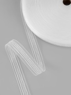 Шторная лента классическая, органза, 2.5 см, 100±1 м, прозрачная, белая - Фото 2