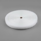 Шторная лента классическая, органза, 2,5 см, 100 ± 1 м, цвет прозрачный/белый - фото 8849251