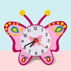 Часы настольные DIY "Бабочка из фетра" детские, набор для творчества, 23 х 21 см, АА - фото 301049045
