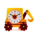 Часы настольные DIY "Экскаватор из фетра" детские, набор для творчества, 23 х 21 см, АА - Фото 2