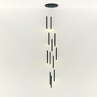 Светильник-каскад "Локус" 12хLED 36Вт 4000K черный 60х60х313,5см BayerLux - фото 23516865