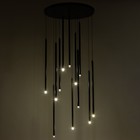 Светильник-каскад "Локус" 12хLED 36Вт 4000K черный 60х60х313,5см BayerLux - фото 23237176