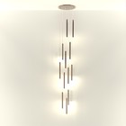 Светильник-каскад "Локус" 12хLED 36Вт 4000K золото 60х60х313,5см BayerLux - фото 23539065