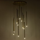 Светильник-каскад "Локус" 12хLED 36Вт 4000K золото 60х60х313,5см BayerLux - фото 23237186