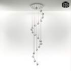 УЦЕНКА Светильник-каскад «Беллис» 20хG4 (LED) 60 Вт хром 50×50×250 см - Фото 10