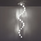 УЦЕНКА Светильник-каскад «Беллис» 20хG4 (LED) 60 Вт хром 50×50×250 см - Фото 12