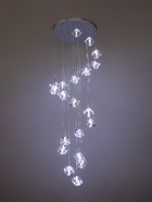 УЦЕНКА Светильник-каскад «Беллис» 20хG4 (LED) 60 Вт хром 50×50×250 см - Фото 3